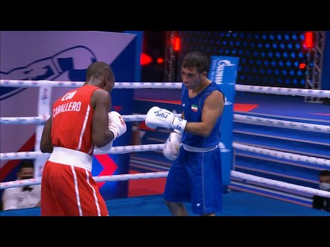 Day 4 (57kg) CABALLERO GARCIA Osvel (CUB) vs  MOHAMMADPOURSAMARIN Sajad (IRI) | AIBA WCHs 2021