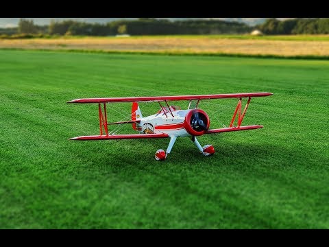 Seagull Red Baron Pizza Squadron's Stearman with Saito FG-33R3 33cc 3-Cylinder