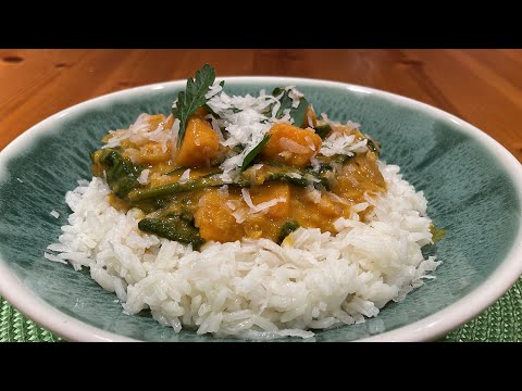 Episode #51: Red Curry Lentils With Sweet Potatoes and Spinach