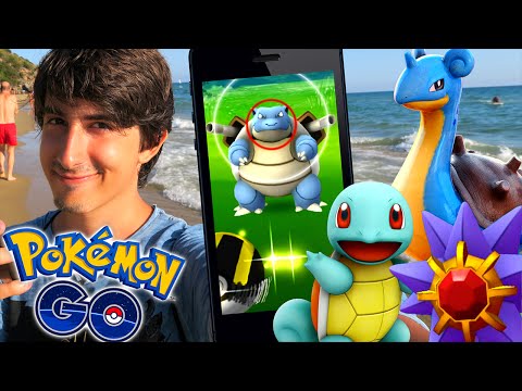 POKEMON GO: CATTURARE BLASTOISE SULLA SPIAGGIA! POKEMON GO RARI E EVOLUZIONI ITA By GiosephTheGamer