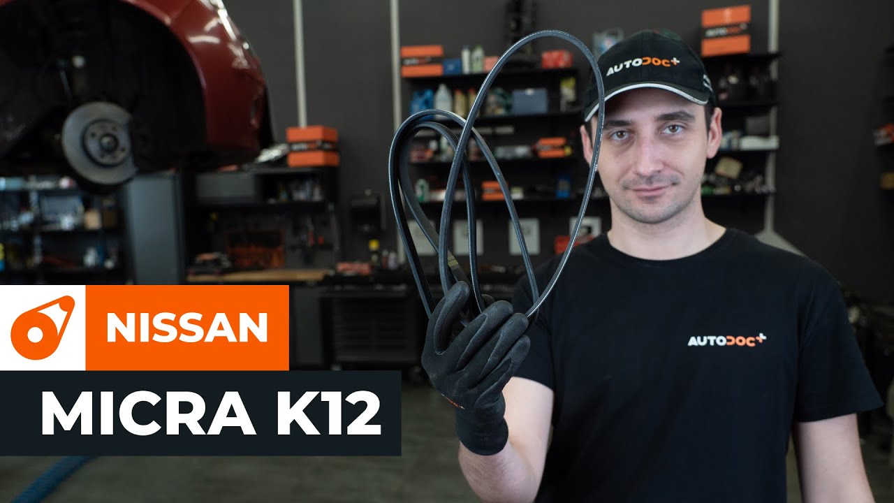 Kaip pakeisti Nissan Micra K12 dirzas polifoninis - keitimo instrukcija