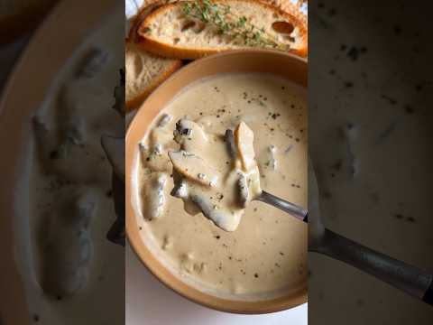 This Easy Creamy Mushroom Soup helps me lose weight #shorts