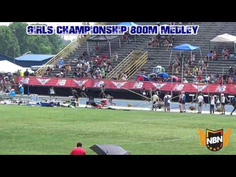 Christopher Columbus  2017 NBN Outdoor Girls Championship 800m Sprint Medley prelims