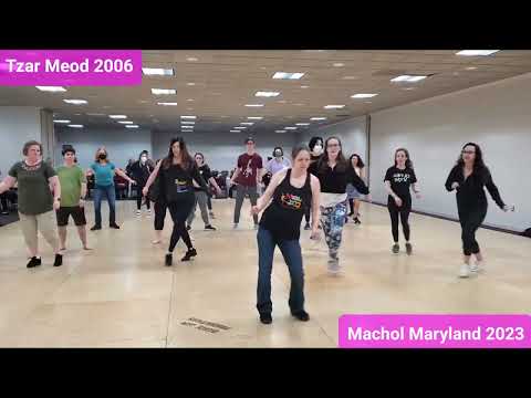 Tzar Meod, 2006 Israeli folk line dance at Machol Maryland 2023, choreographry by Mona Goldstein