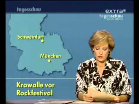 Monsters of Rock 1988 Schweinfurt Tagesschau 27.08.1988