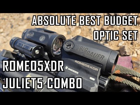 BEST BUDGET OPTIC SET!!!  SIG ROMEO5XDR AND JULIET5 COMBO