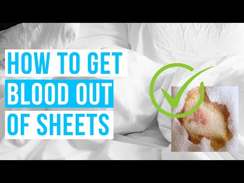 How to GET BLOOD OUT OF SHEETS | Remove dried old blood stains from sheets