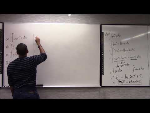 Math 1207-R04 Lecture 5 - Intro to Trig Substitution; Still more Trig Integrals; Int of secant cubed