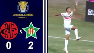 BRASILEIRO SÉRIE D 2026 - 7ª RODADA - POUSO ALEGRE 0X2 PORTUGUESA