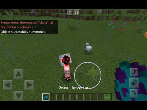 Minecraft : Herobrine and entity 303 became good friends in minecraft pe