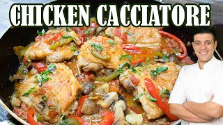 Chicken Cacciatore | Easy Italian Chicken Recipe for Dinner | Comfort Food by Lounging with Lenny