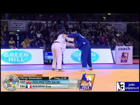 Judo 2010 Grand Prix Dusseldorf: Sarah Adlington (GBR) - Eva Bisseni (FRA) [+78kg]