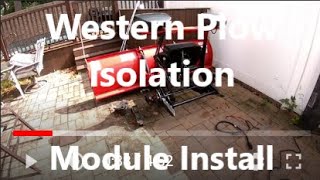 Western Plow Wiring Module Install