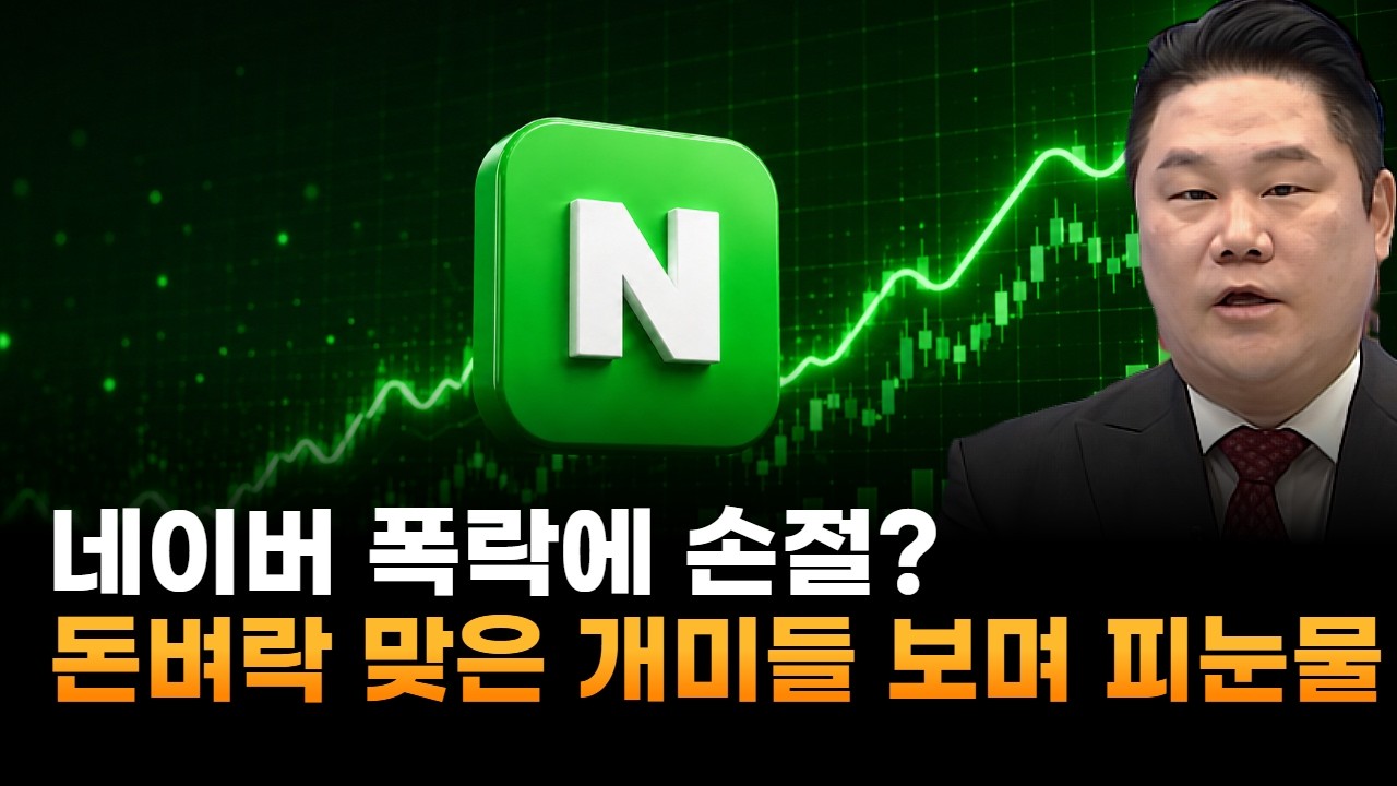 네이버, 폭락에 손절?…지금 팔면 돈벼락 맞은 개미들 보며 피눈물 흘릴 것 (기업공시연구소 변영인 대표)