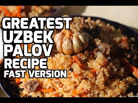 How to make the Greatest Uzbek Palov Tutorial (Pilaf, Plov, Osh, etc..) [HD] FastFoward Version