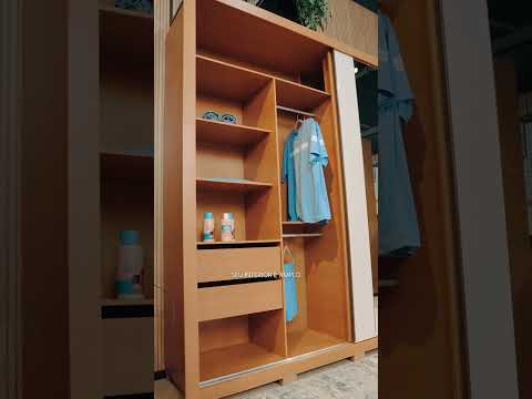 Video thumbnail of Guarda Roupa Moviment Double Lux 2.4 2 Portas e 4 Gavetas Caemmun