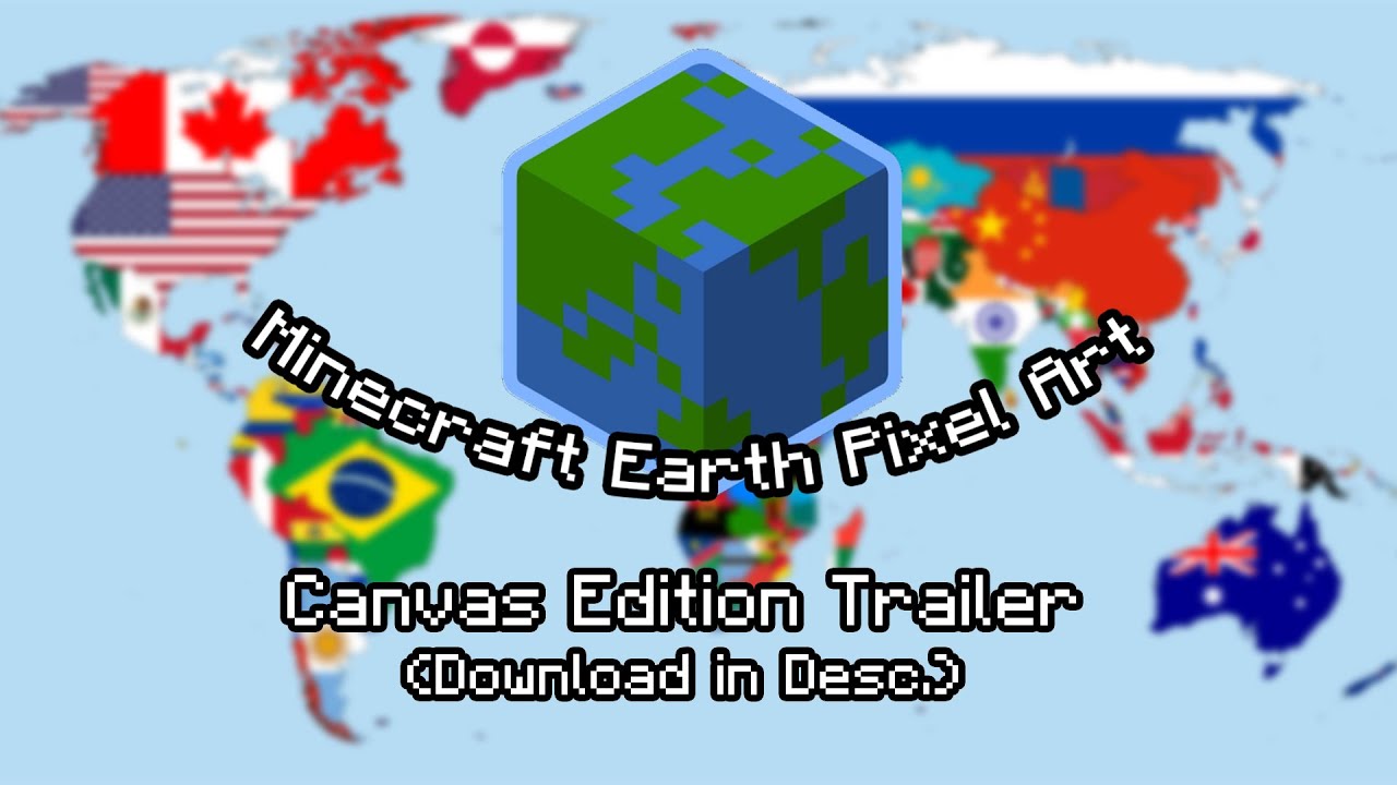 Planet Earth with Nation Flags and Fun Facts for each country of the world  Minecraft Map