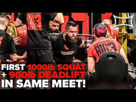 FIRST GUY TO SQUAT 1000lb & DEADLIFT 900lb IN THE SAME MEET! | Dylan Hellriegel