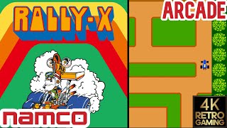 Rally-X Arcade ( Namco 1980 ) 4k Gameplay