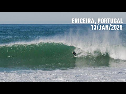 6 feet West Swell, Strong offshore at Coxos, Portugal - RAWFILES - 13/JAN/2025 - 4K