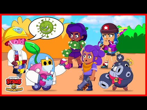 BRAWL STARS BEST ANIMATION COMPILATION | Doctor Jacky & Sprout Advise Bibi X Shelly X Rosa X 8 Bit