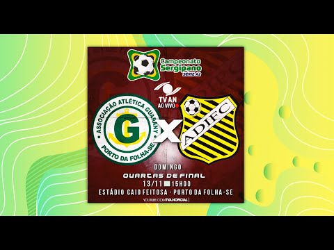 Guarany x Independente - Quartas de final (1ª Partida) Campeonato Sergipano de Futebol Série A2-2021