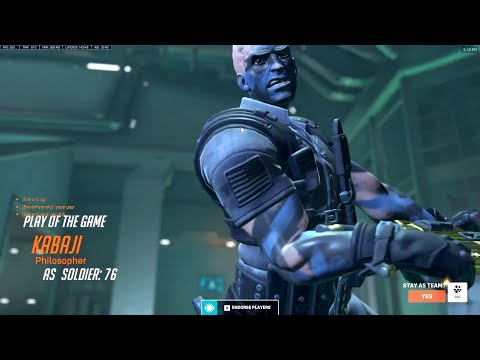 KABAJI CARRY SOLDIER 76 - POTG! OVERWATCH 2 TOP 500 SEASON 2