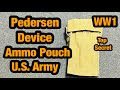 WW1 U S Army Field Gear Ammo Pouch For The Pedersen Device