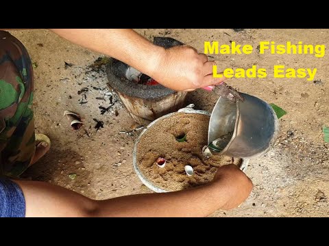 How to make fishing leads#Easy#Proper smooth#Experiment/Mao Theara Channel