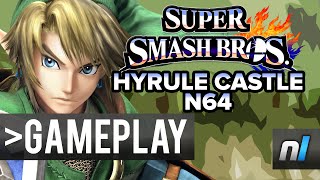 Hyrule Castle N64 & Omega Form Super Smash Bros. Wii U Gameplay 60fps