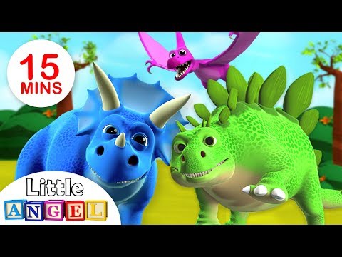 We are the Dinosaurs | Dinosaur Song | Kids Songs & Nursery Rhymes by Little Angel