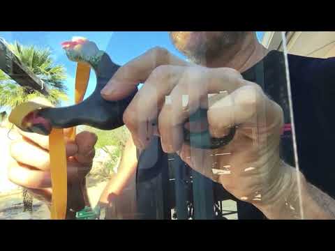 Pocket Predator Ranger Recurve  Slingshot Lighting a  Match