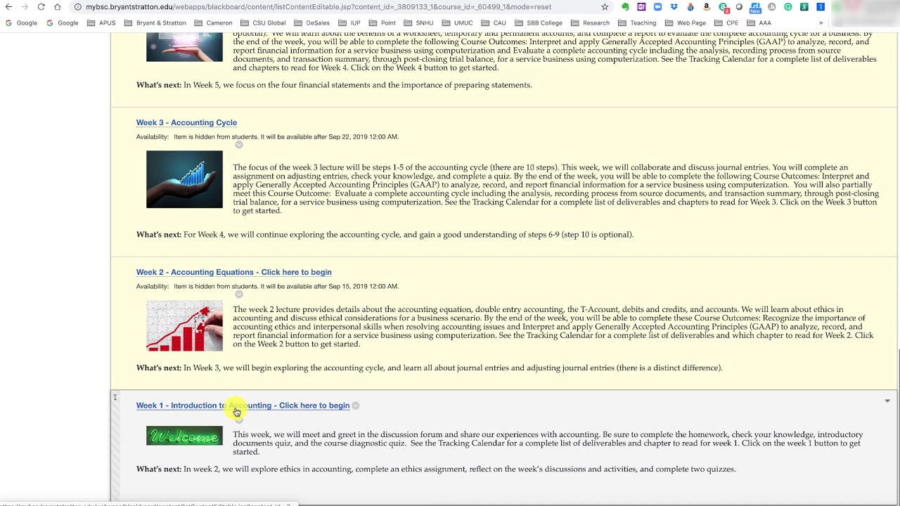 ACC 110 Week 1 Connect Assignment