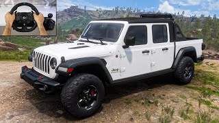 Jeep Gladiator Rublcon 2020 & Forza Horizon 5 Steering Wheel Logitech G923 4k Graphics Jeep Gladiator Rublcon 2020 & Forza Horizon 5 Steering Wheel Logitech G923 4k Graphics