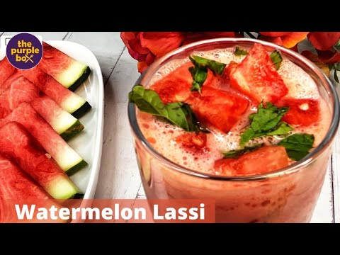 Watermelon Lassi / easy to make, must have natural healthy fruit drink  #beattheheat  #pankhuri