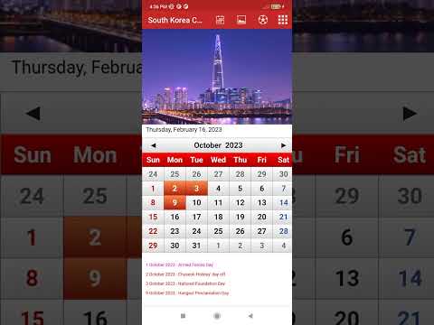 South Korean Calendar 2025 Video