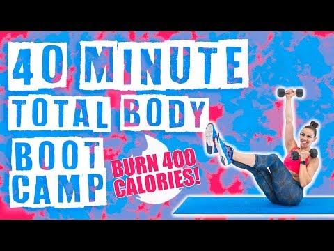 Allenamento Boot Camp Total Body da 40 minuti 🔥 Brucia 400 calorie! 🔥
