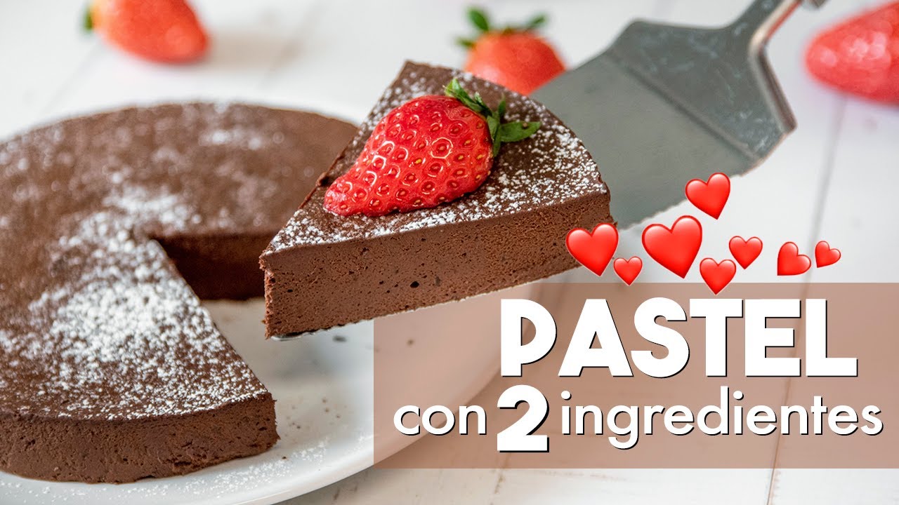 PASTEL con 2 INGREDIENTES ?? | ¡SIN HORNO, Fácil y Rápido!