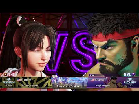 Street Fighter™ 6 Ryu vs Mai - Ranked Platinum 4 Stars