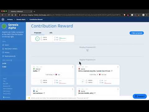 Introduction to DAOstack Alchemy. (really quick)