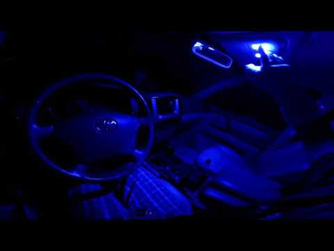 T10 194 Blue LED Map Light Land Cruiser 100 Series Install