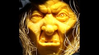 Witch 3D Pumpkin Carving Time Lapse