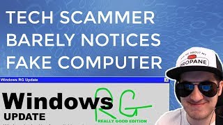 Tech Scammer Barely Notices Fake Computer