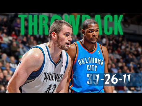 Kevin Love (31 Pts, 21 Reb) Takes on KD (41 Pts, 17 Reb) (January 26th, 2011) Classic Highlights
