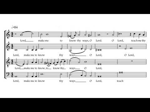 Lord make me to know : William Byrd, with Score Animation