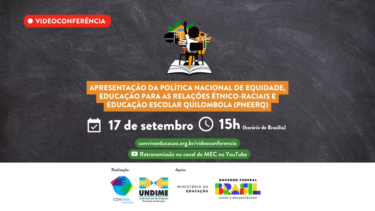 #MECAoVivo | Apresentação da Política Nacional de Equidade