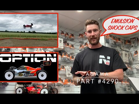 Emulsion Shock Caps RC Option Parts - NEMO Racing - Agama A319/A319E