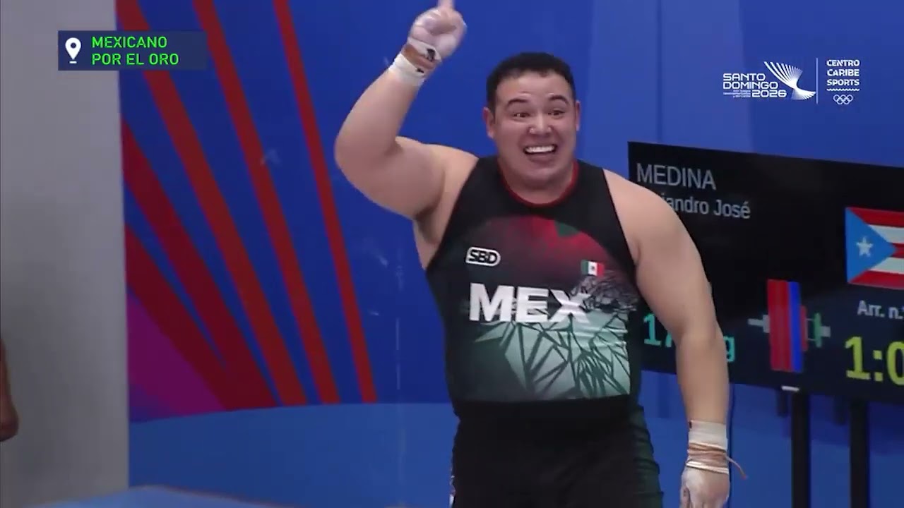 ¡JOSUÉ MEDINA consigue el ORO en HALTEROFILIA de los JUEGOS CENTROAMERICANOS Y DEL CARIBE 2026!