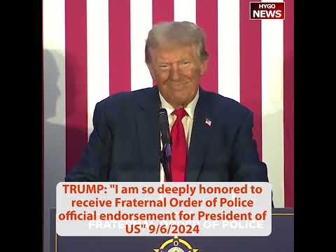 National Fraternal Order of Police Endorses Trump; Trump: She's practicing debate MAGA screaming