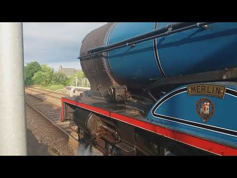 EX GNR Locomotive No.85 Merlin Departs Carrickfergus With the Steam Enterprise